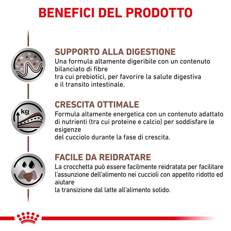 Royal Canin Puppy Gastrointestinal Canine Veterinary Mousse umido per cani 24x195gr Royal Canin Puppy Gastrointestinal Canine Veterinary Mousse umido per cani 24x195gr